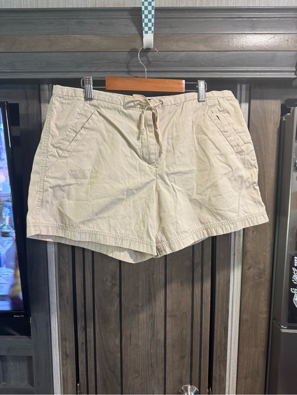 J. Crew Cream Chinos Drawstring Cotton Shorts